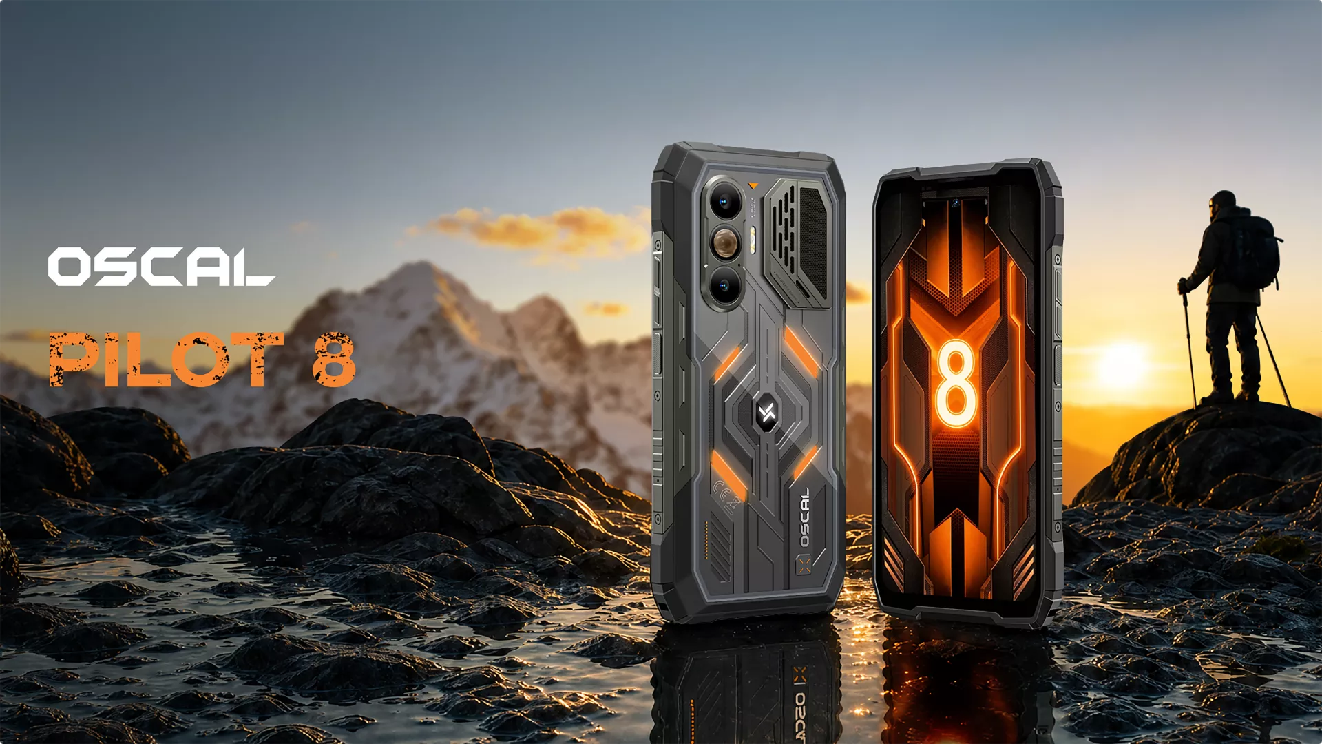 Telefon OSCAL PILOT 8 cu procesor Qualcomm, ecran AMOLED și baterie de 10000mAh