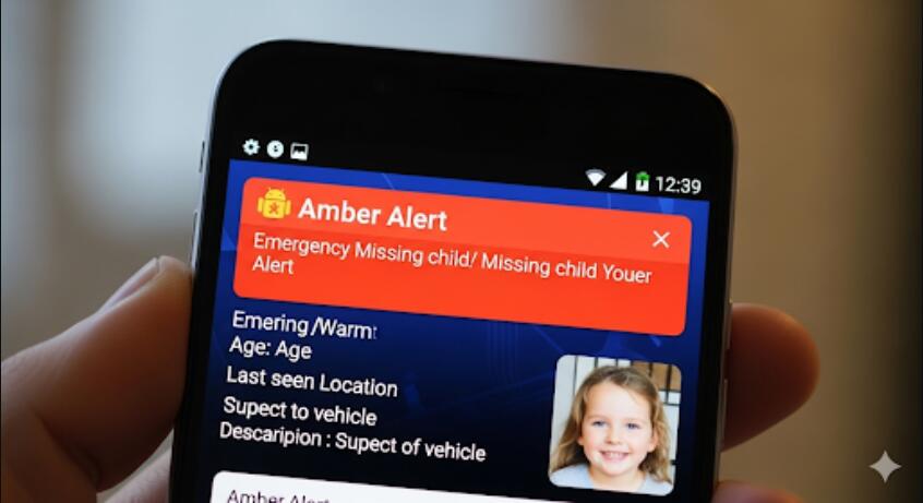 Amber alerts in Android