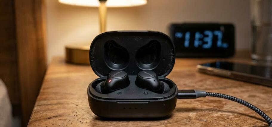 The earbuds in the case stopped charging
