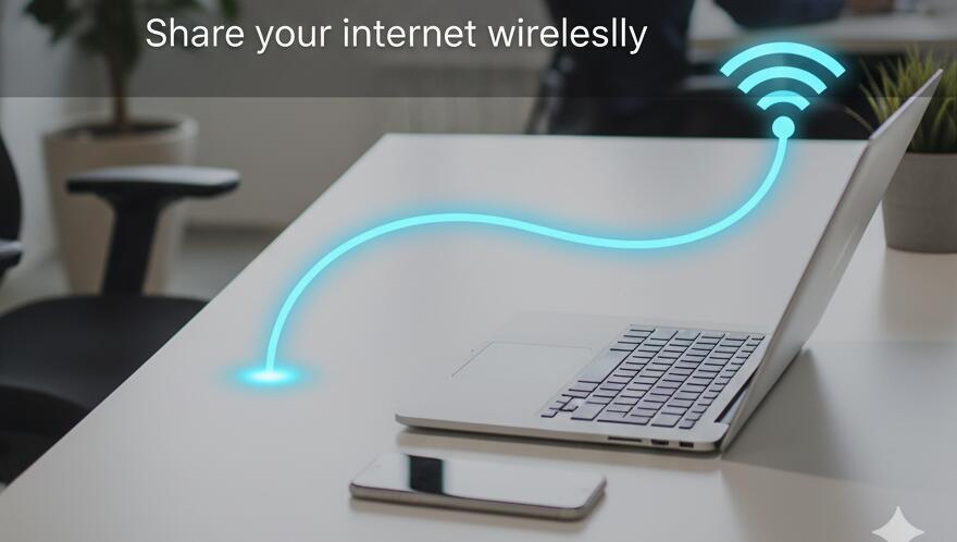 Laptop hotspot setting