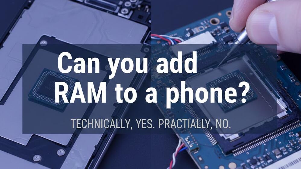 A disassembled smartphone