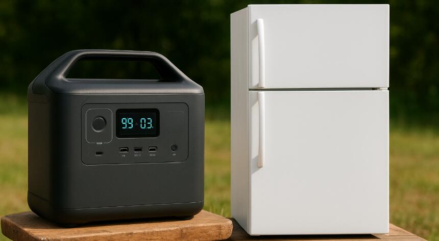 Portable power station and refrigerator