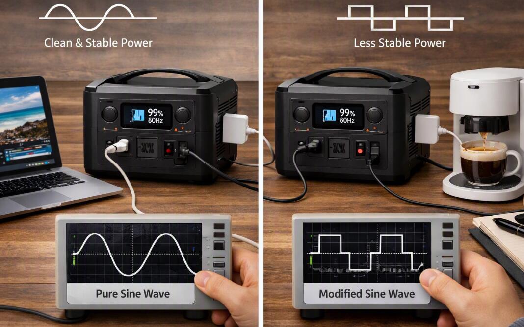 Pure sine wave vs modified sine wave