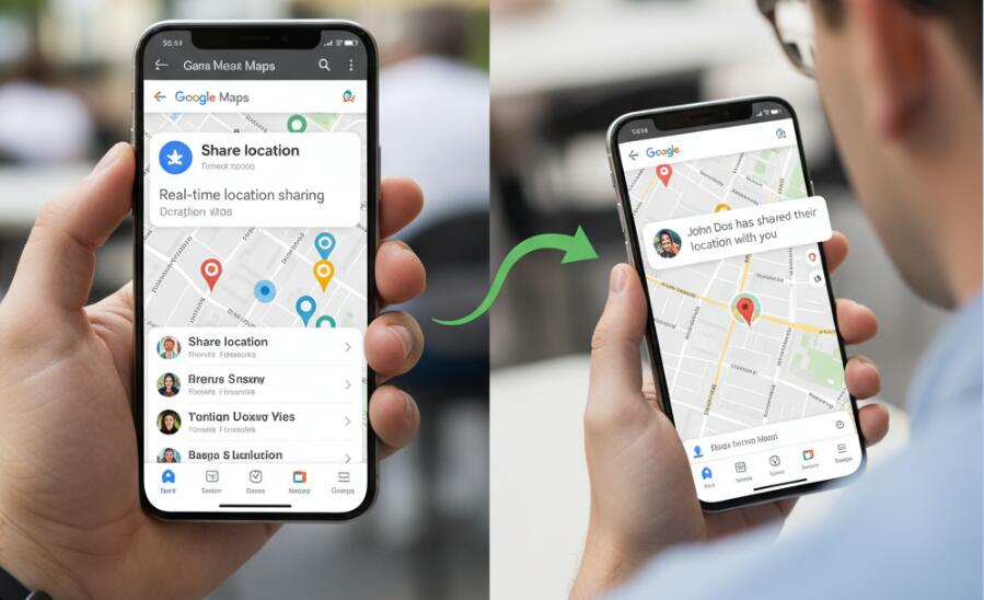 Google map on phone