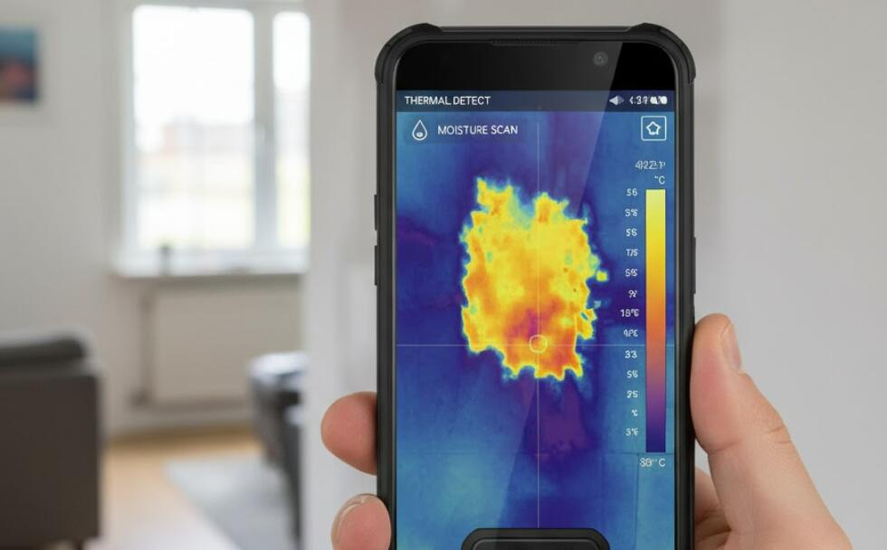 Moisture detect thermal image