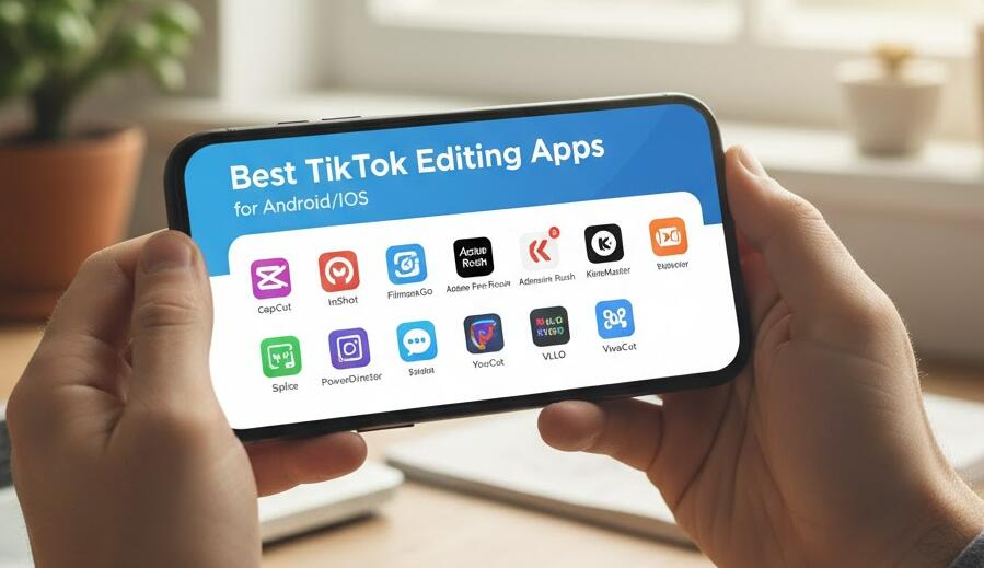 TikTok Editing Apps on phone