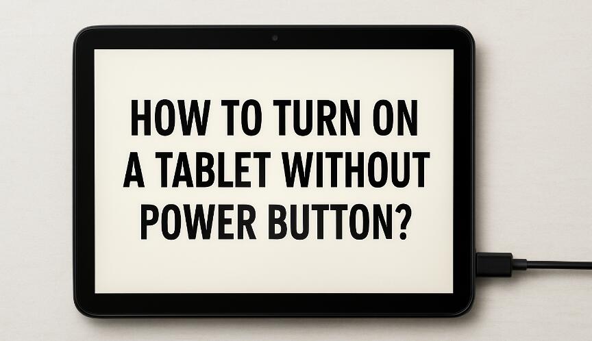 Turn on a tablet