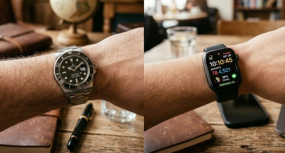 Traditional watch and smartwatch