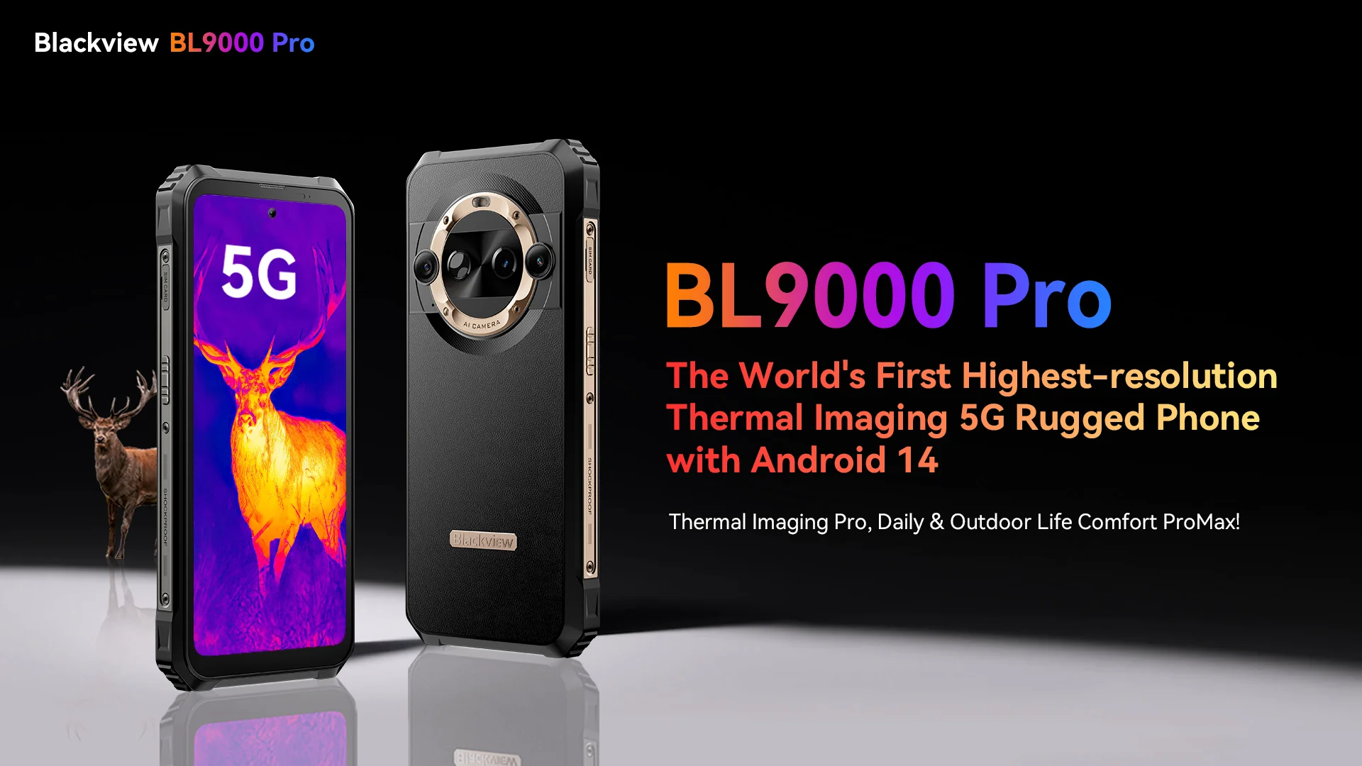Blackview BL9000 ※本日限定価格※ 5G対応タフネススマホ「Blackview BL9000」発売！早期500注文は