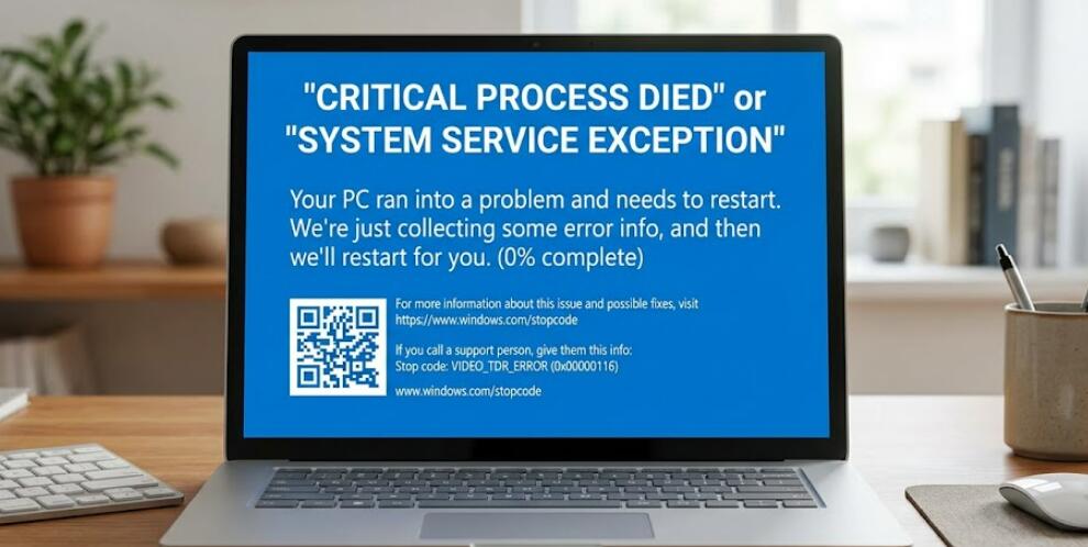 0x00000116 в Windows 11