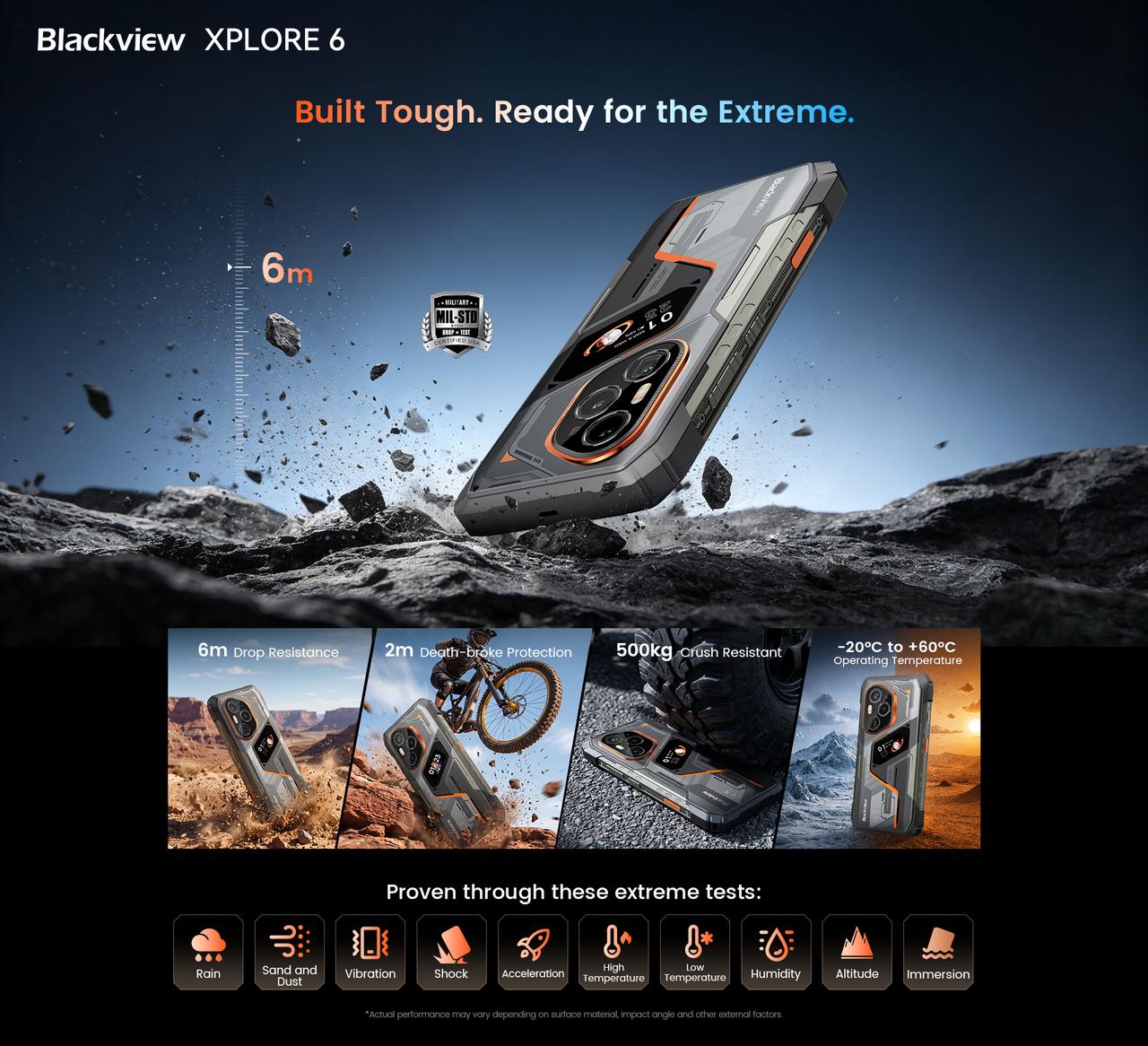 Blackview XPLORE 6 rugged protection