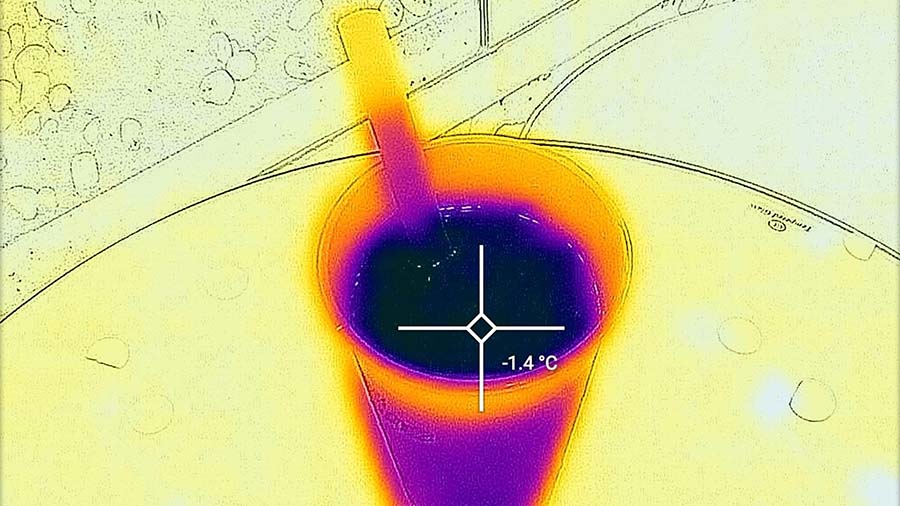 To see temperature distribution of water