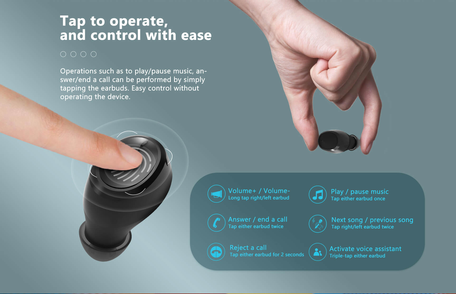 Blackview AirBuds 1 Bluetooth 5.0 True Wireless Stereo Earbuds Up to