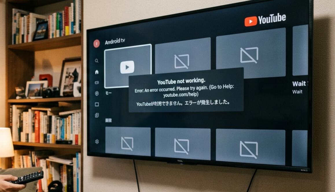 YouTube on Android TV stop working