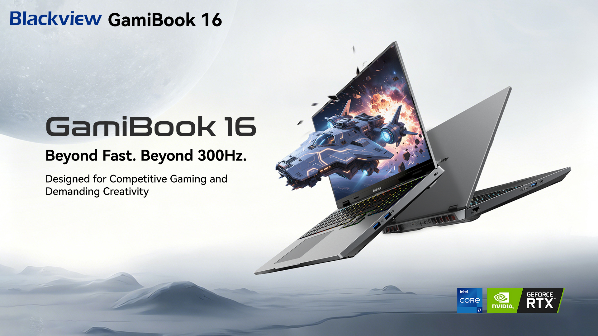 Blackview Unveils Its First Premium Gaming Laptop, GamiBook 16 — Packing New-generation NVIDIA® RTX™ 5060 & Class-leading 300Hz Display