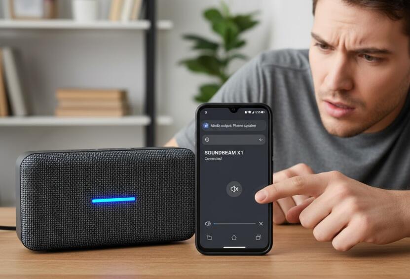 Bluetooth speaker and smartphone