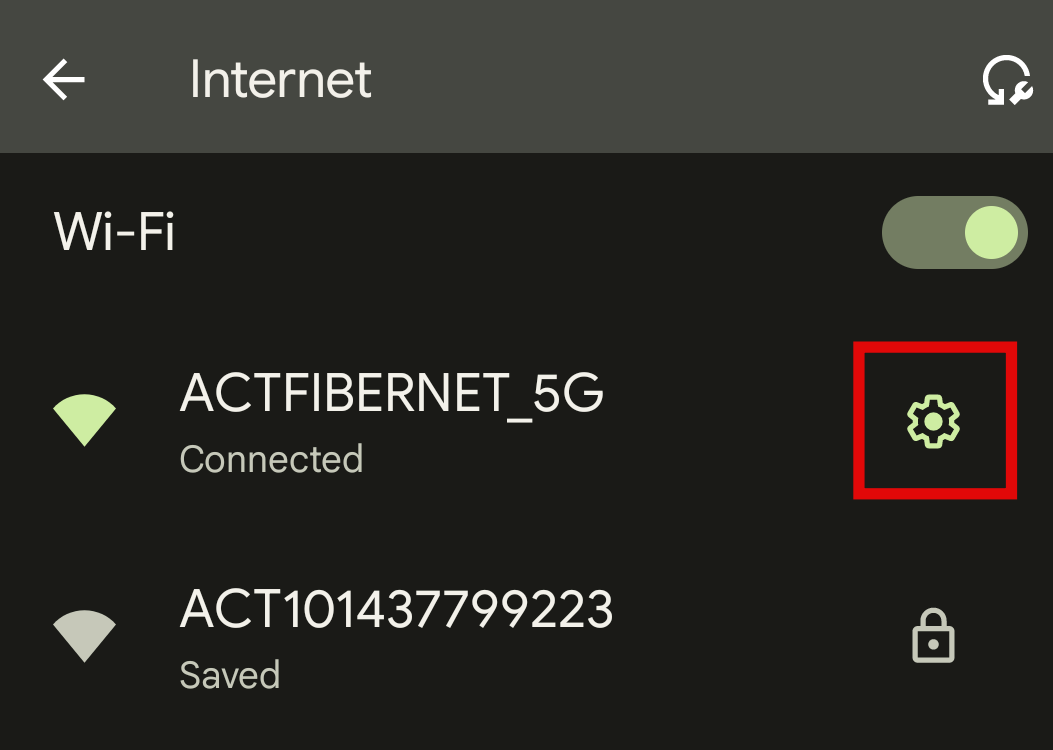 IP address on smartphone