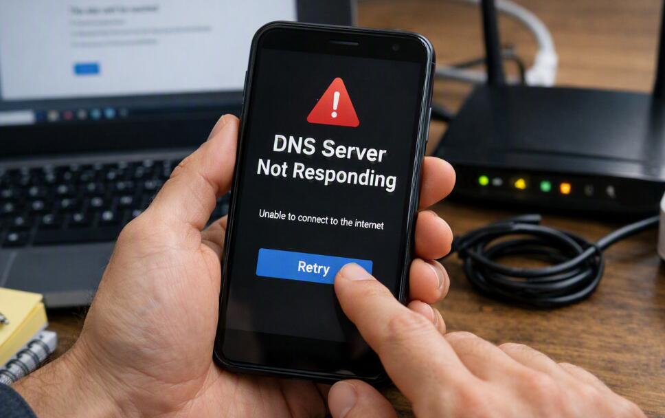 DNS not responding on the phone