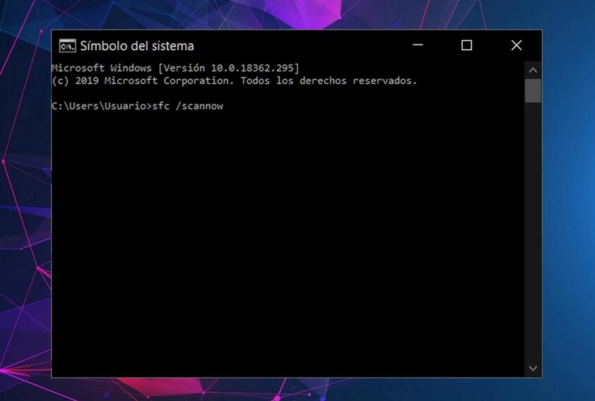 Símbolo del sistema en Windows
