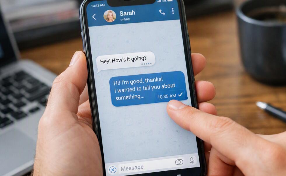 Telegram messages on phone