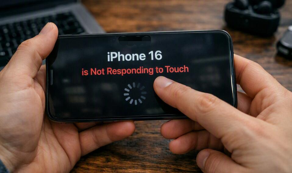 The iPhone screen is not responding to touch