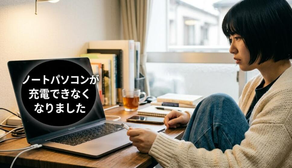 ノートパソコンが充電できなくなりました