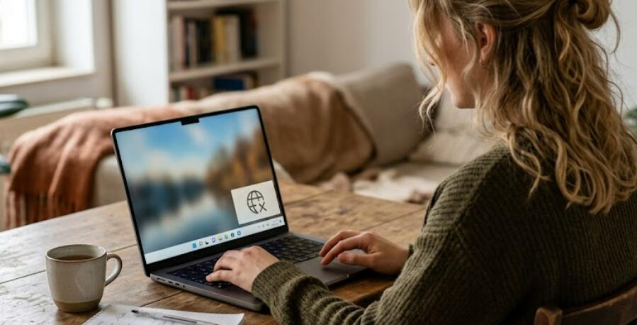 Laptop con problemas de conexión Wi-Fi