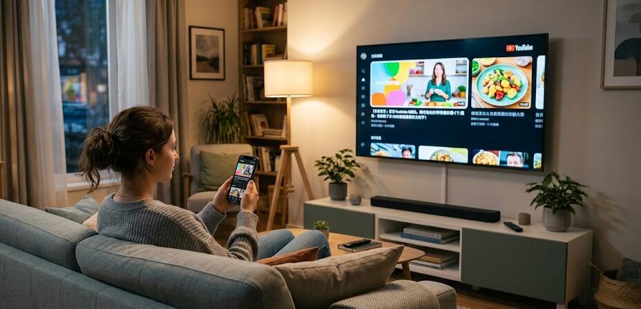 Watching phone videos on a smart TV