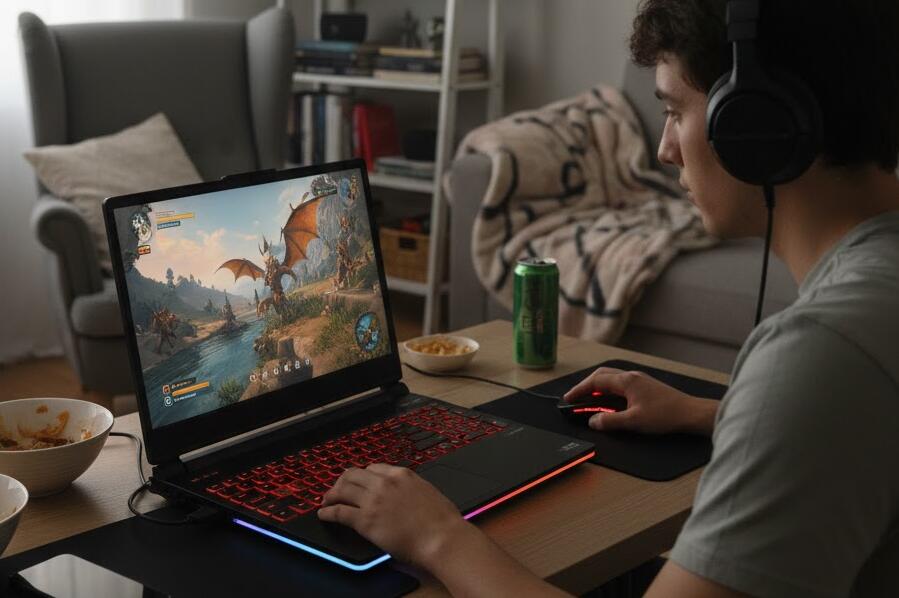 Играть в игры на ноутбуке