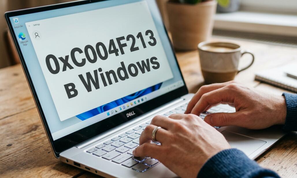 На ноутбуке отображается код ошибки 0xC004F213
