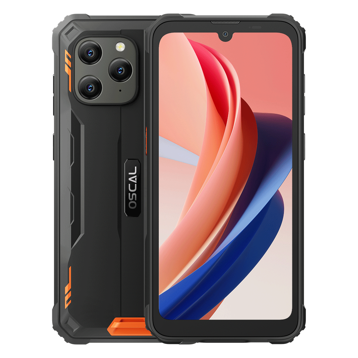 OSCAL Smartphone Incassable (2023) 7GB + 32GB /512GB Extensible, S70  Android 12 Telephone Portable Incassable avec 2,0 GHz Processeur, 6580mAh, 13MP+5MP, 4G-Dual SIM, OTG