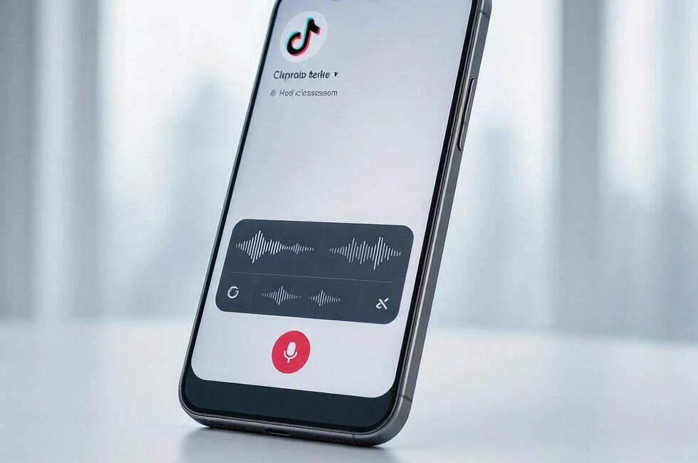 A girl sends voice messages on TikTok comments