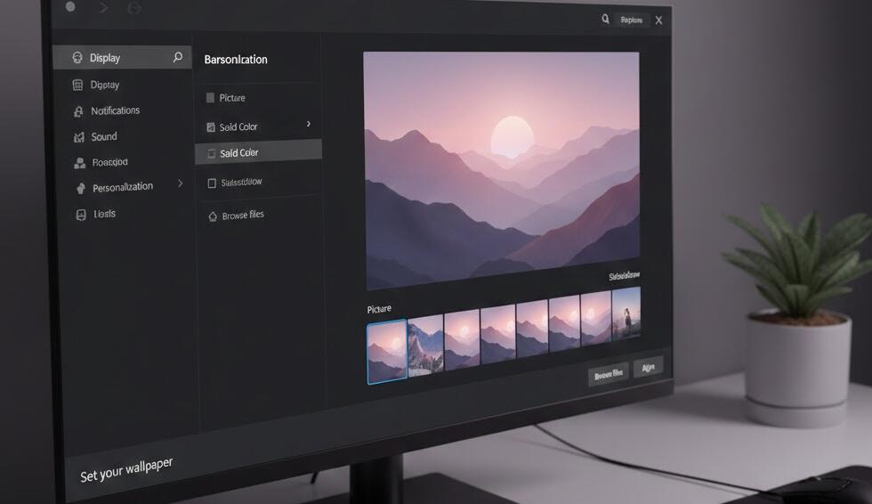 Настройки обоев на компьютере