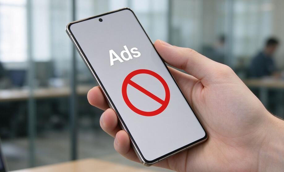 A pop-up ad on the phone