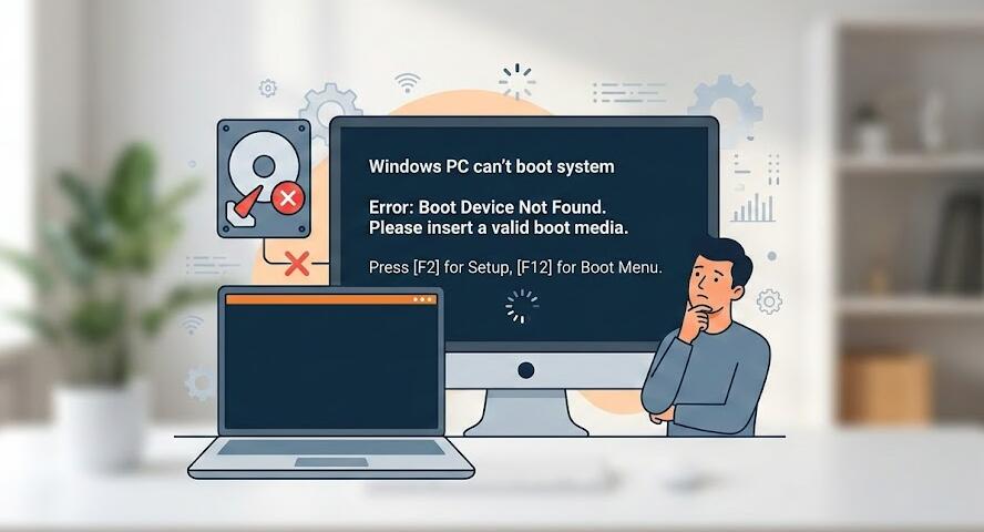 Система Windows не запускается