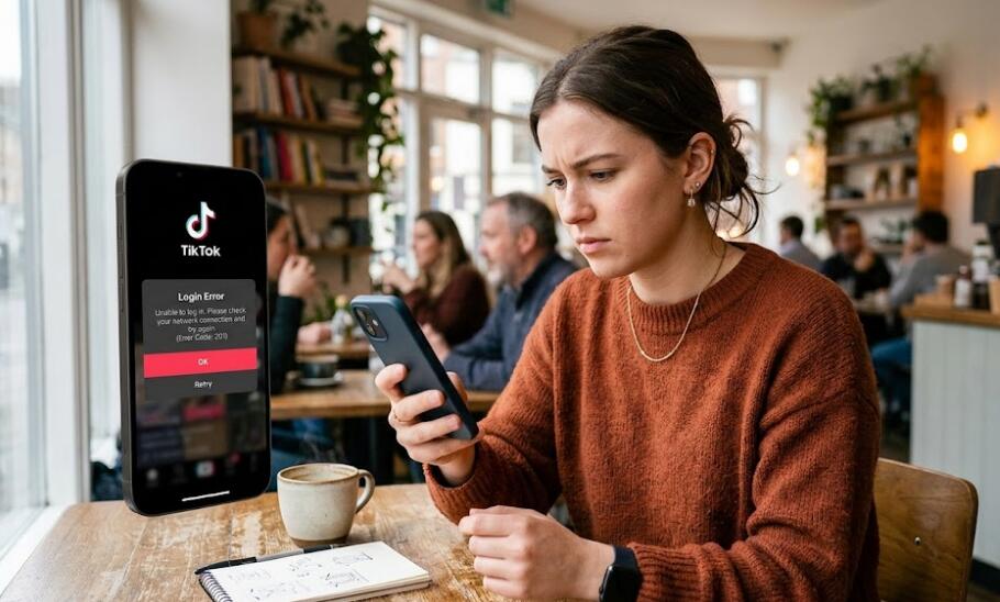 Ошибка входа в TikTok