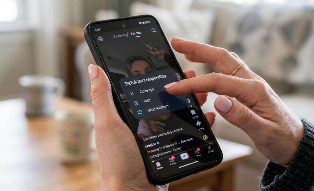 TikTok not responding on Android phone
