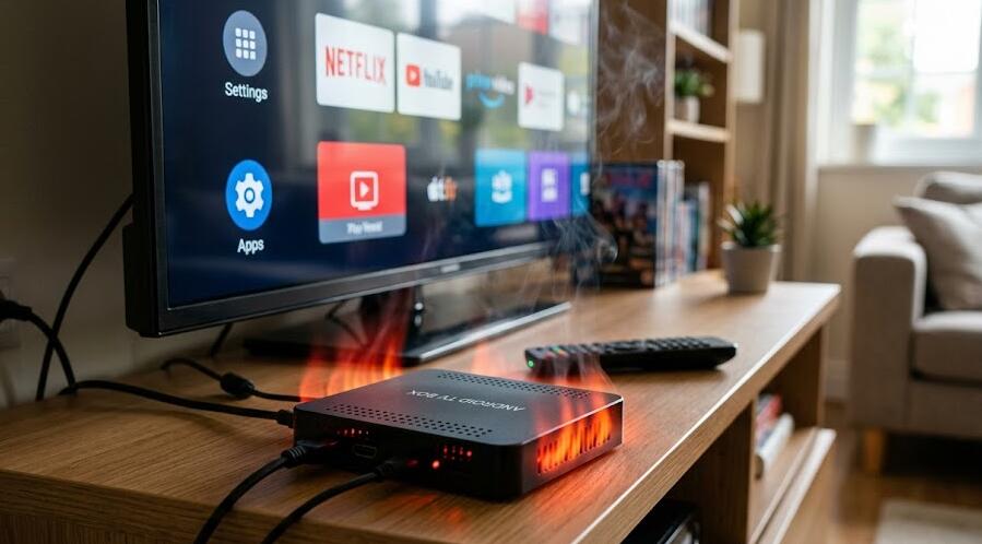 Android TV box overheats