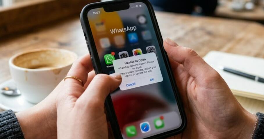 The WhatsApp is not responding on a phone