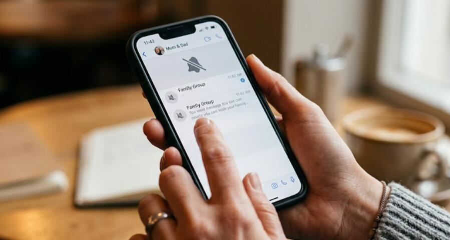 На телефоне отображается значок отключения звука в WhatsApp