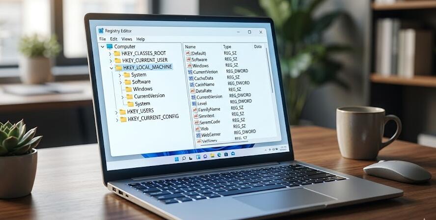 Реестр на ноутбуках с Windows