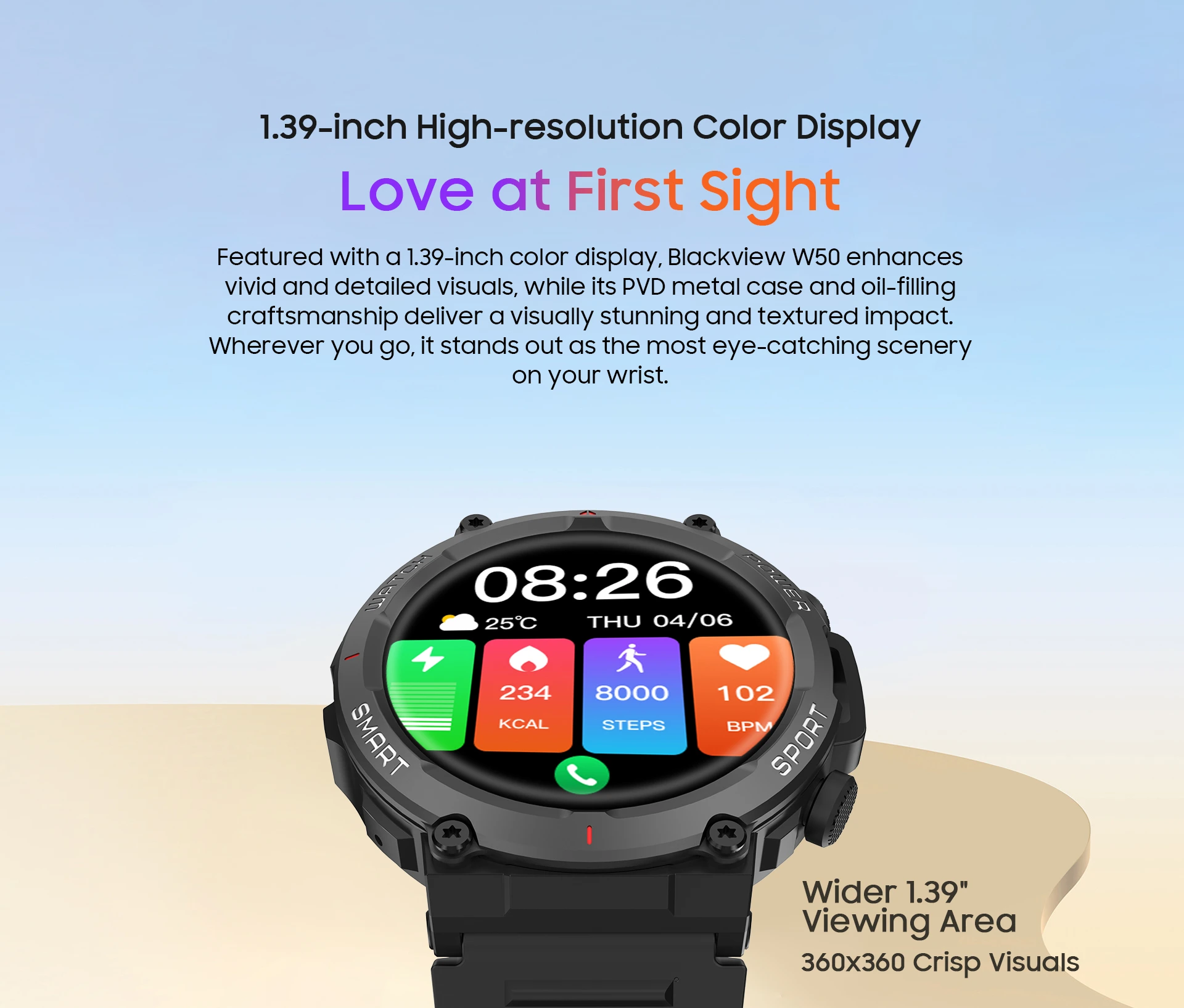 W50 04 - Blackview W50 Smart Watch