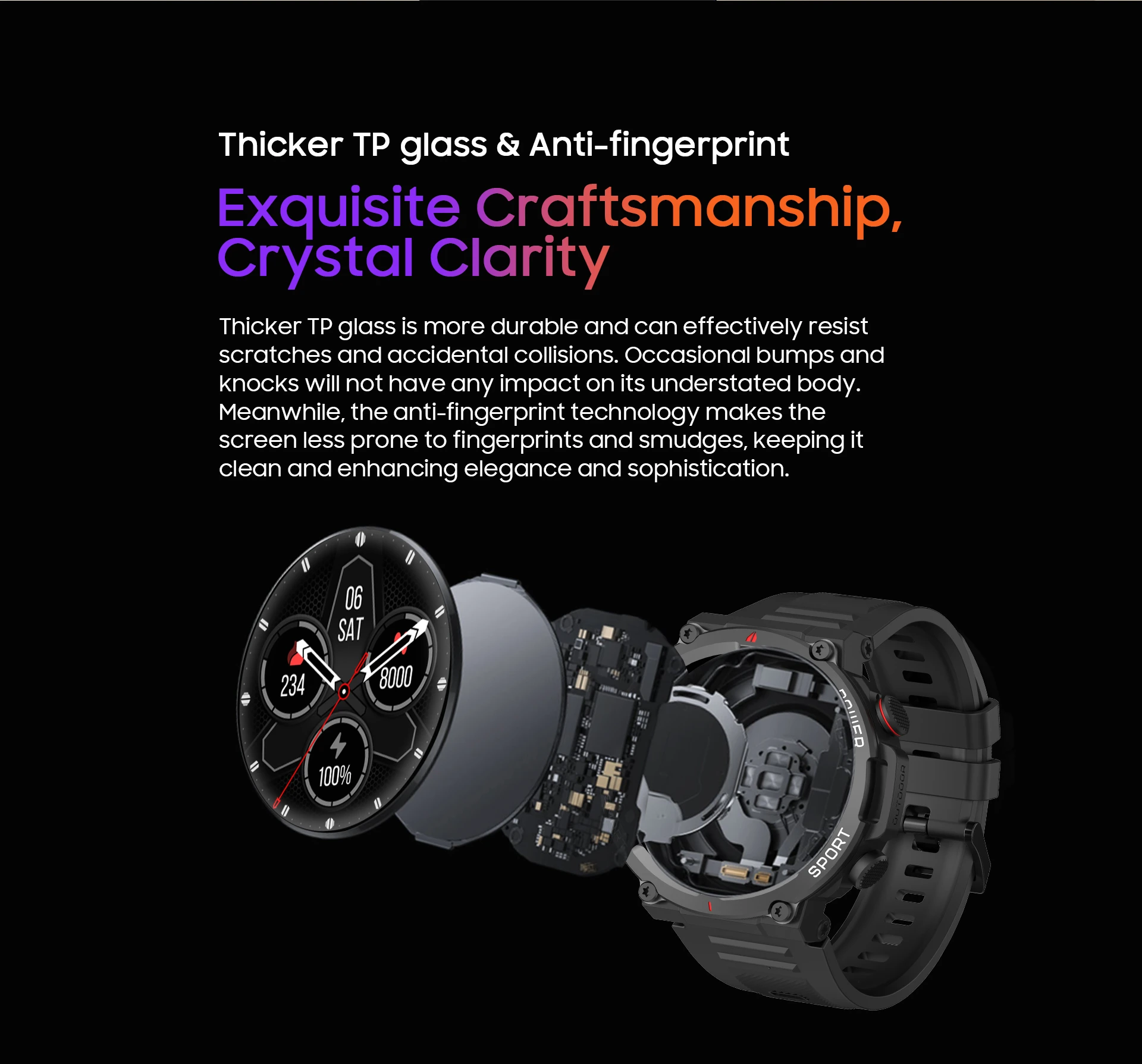 W50 05 - Blackview W50 Smart Watch