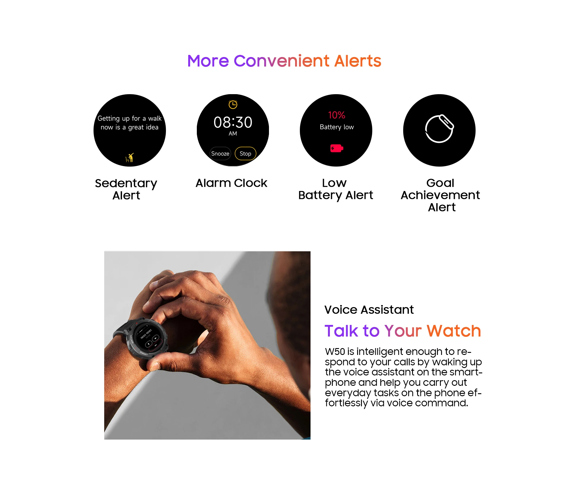 W50 10 - Blackview W50 Smart Watch