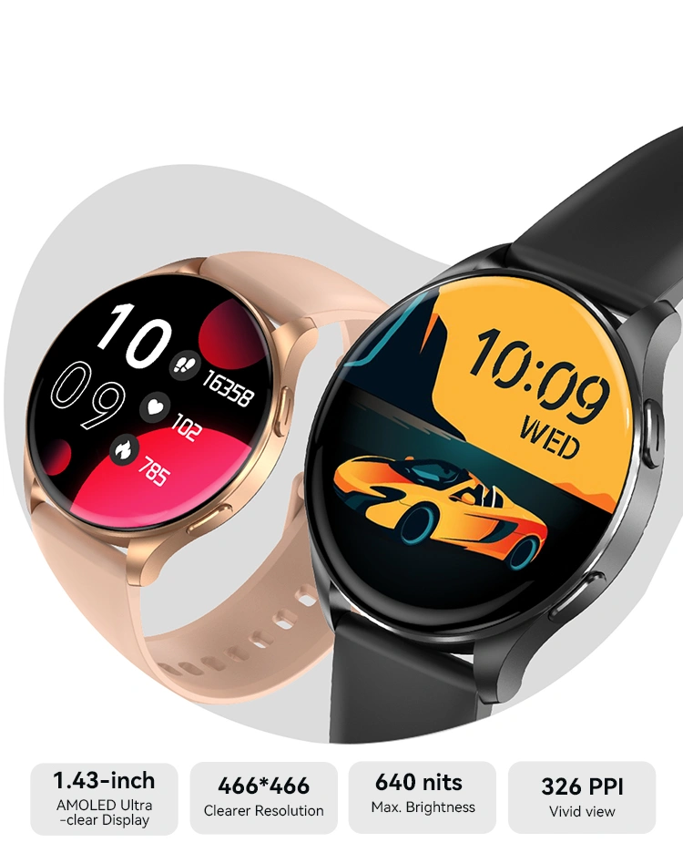 Blackview X20 1.43インチ AMOLED ディスプレイ スマートウォッチ